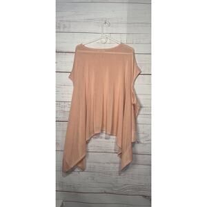 Before You Peachy Pink Boutique Poncho Top